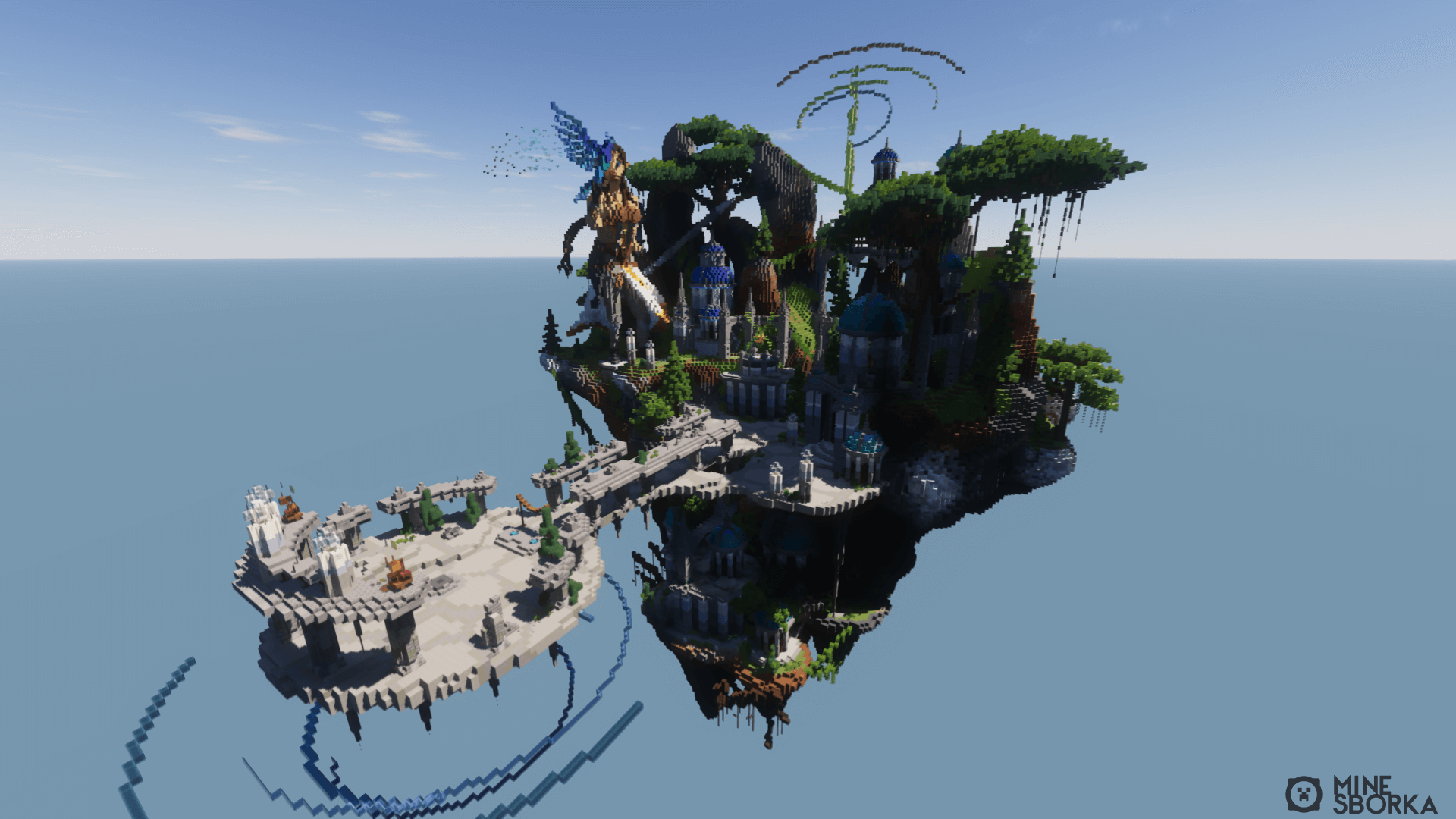 Lost Place - Скачать небольшое лобби в стиле летающего острова для сервера Minecraft