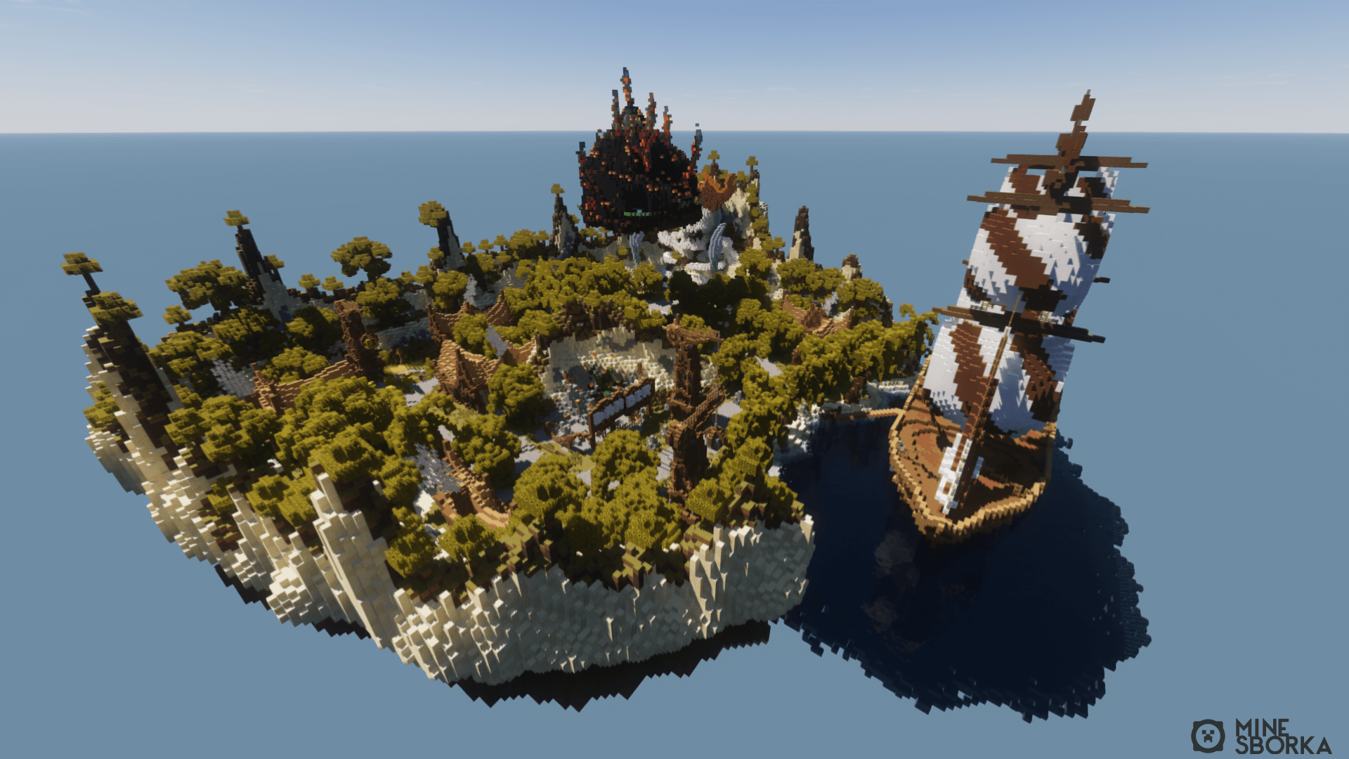 Остров Пиратов - Лобби/Хаб для сервера Minecraft