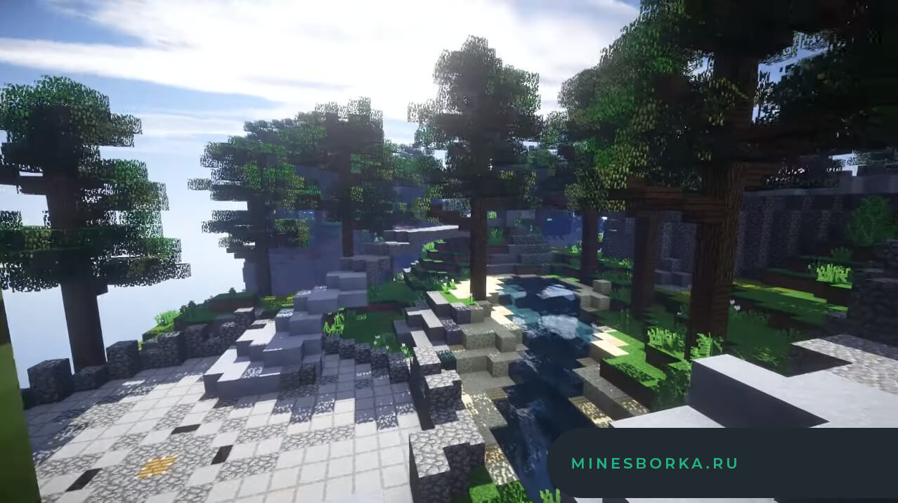 Красивое и большое лобби для сервера Minecraft | 2 Острова
