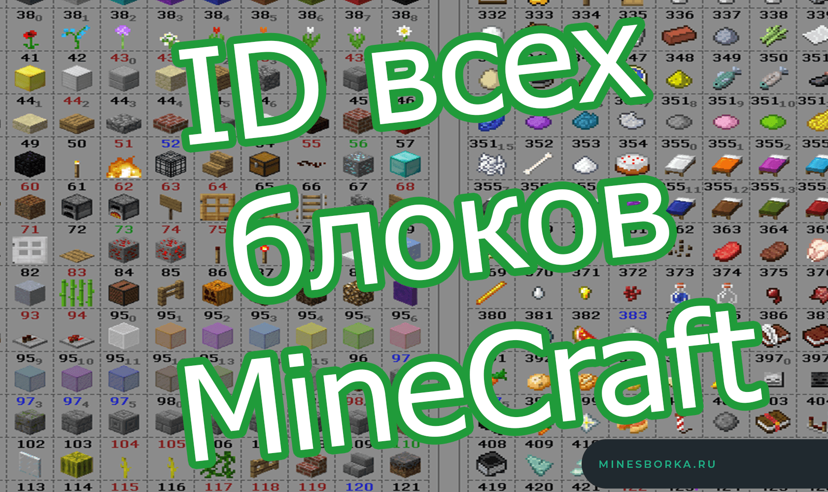 Круг и сфера в Minecraft