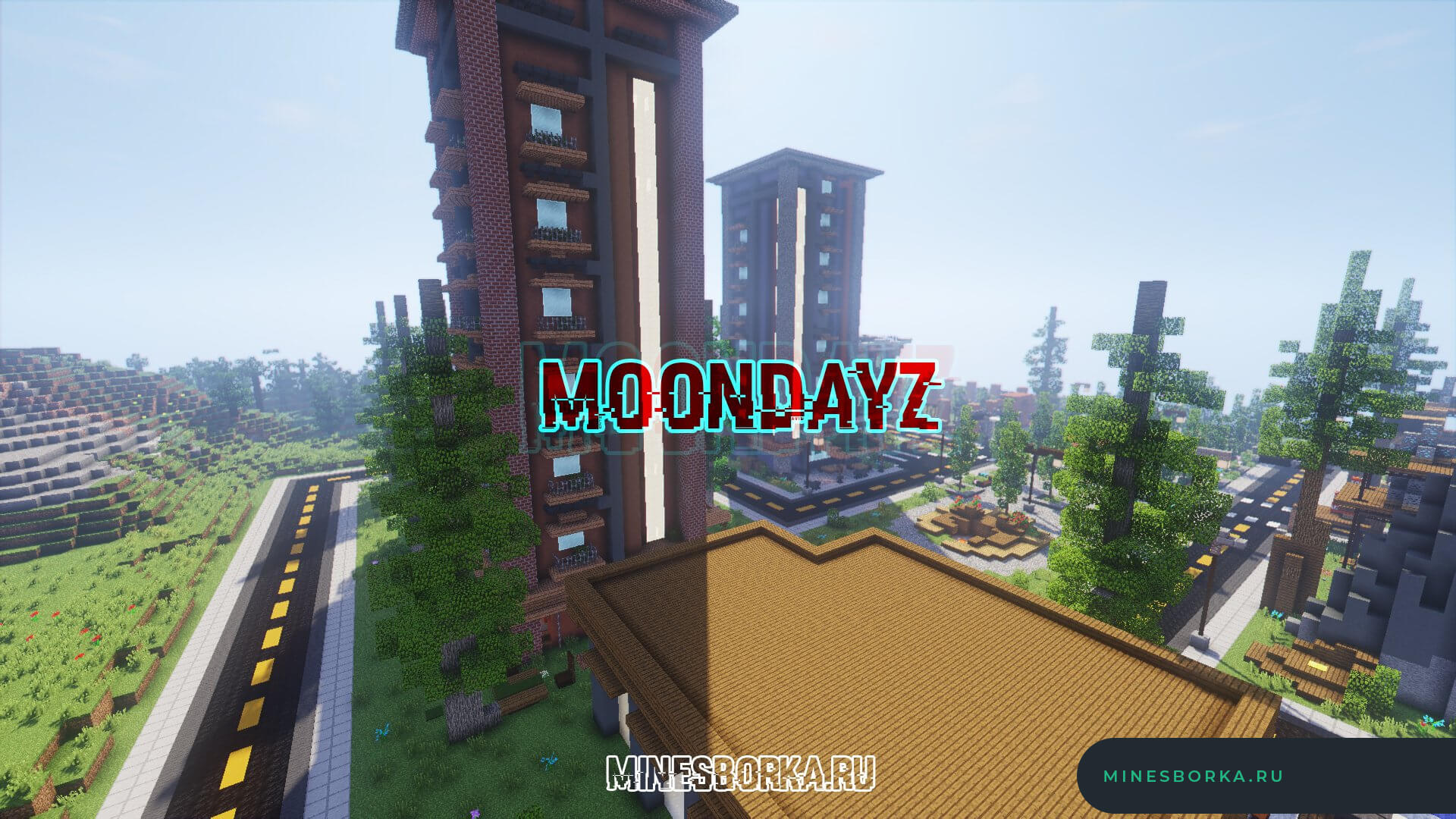 Скачать карту MoonDayZ | Карта-город для сервера Minecraft