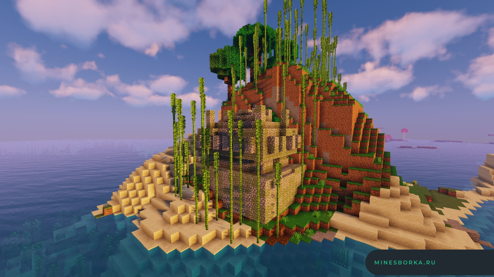 Сид для Minecraft | Остров с древним храмом [1.16+]