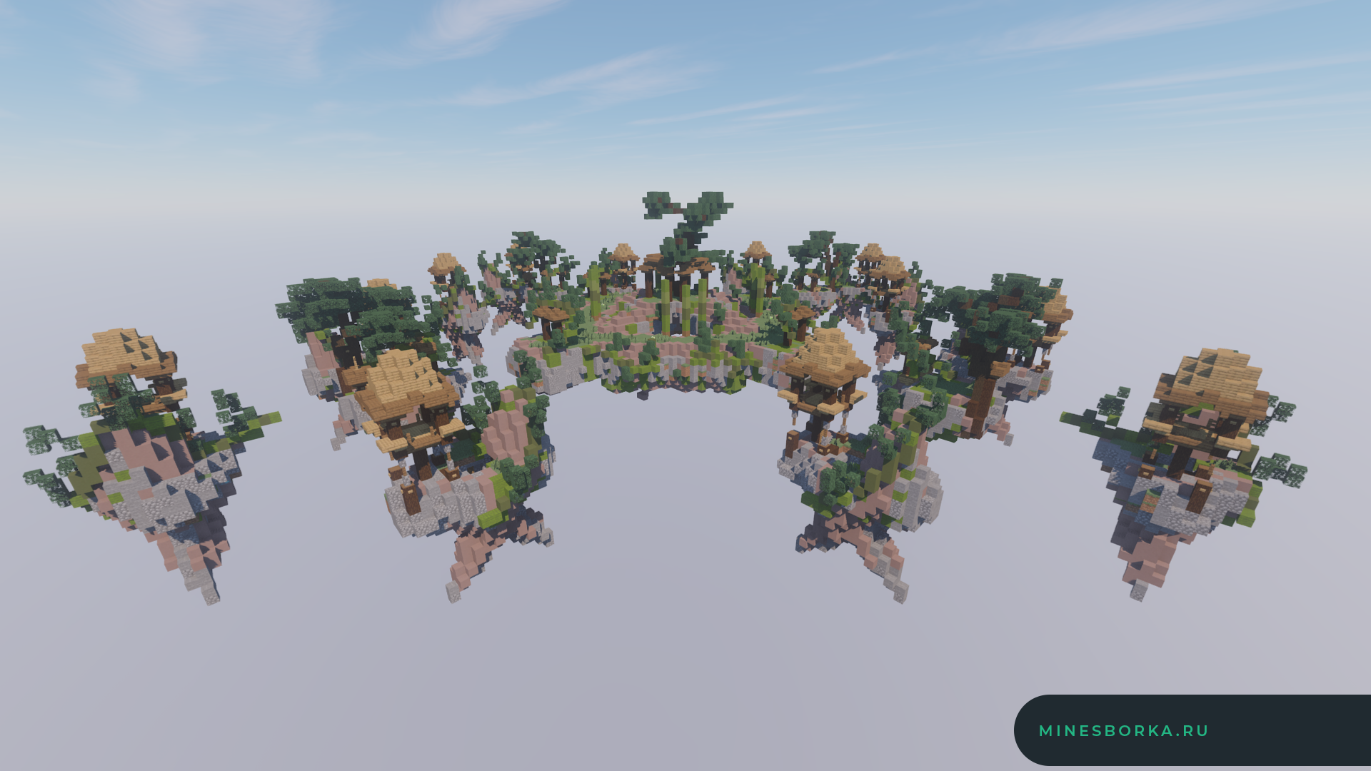 Скачать SkyWars арену Forest для Minecraft