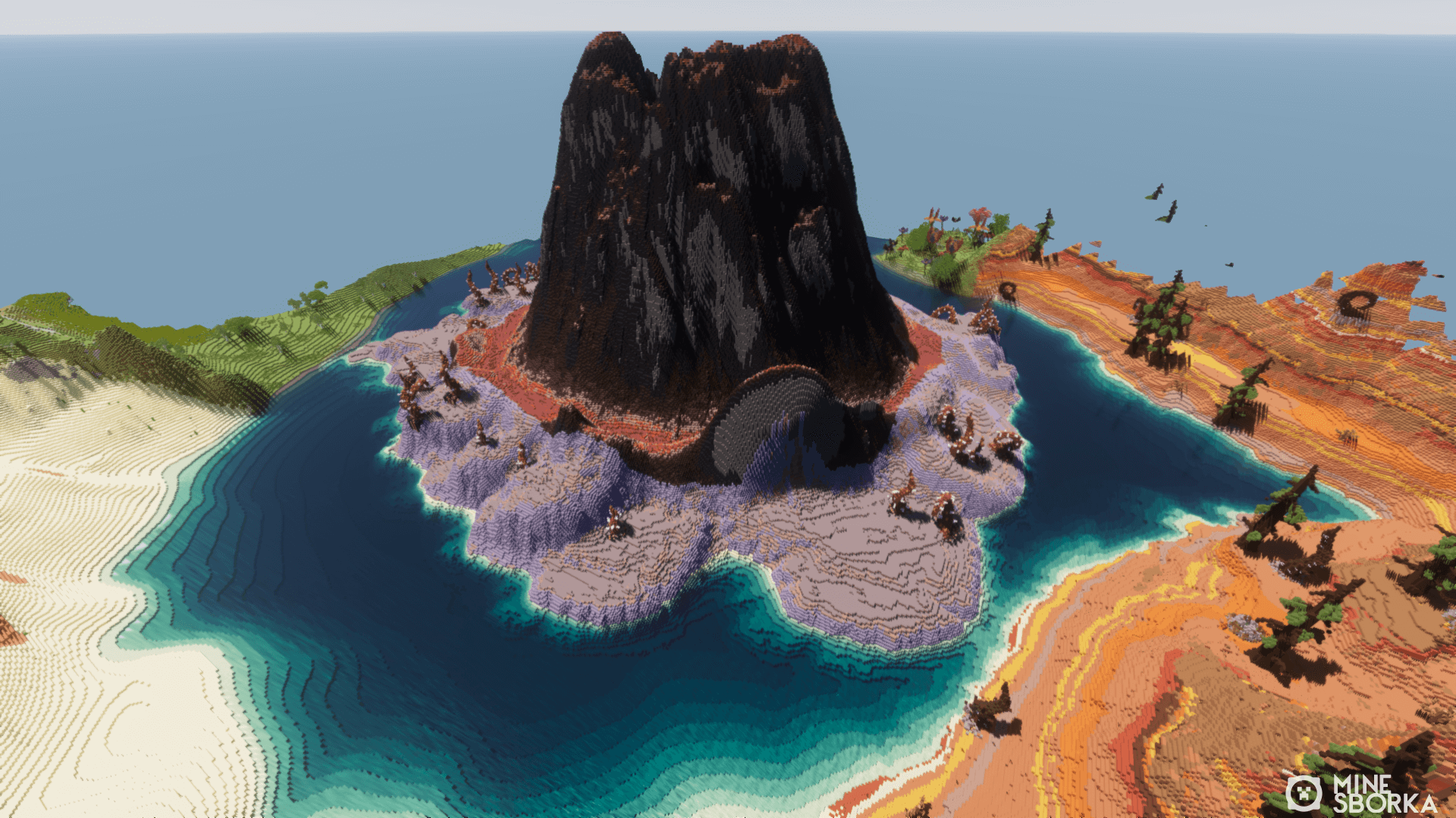 Скачать карту с реалистичной генерацией для Minecraft